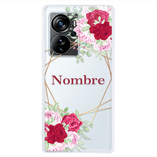 Funda Zte Uso Rudo Flores Personalizada Con Tu Nombre