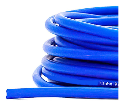 Cabo De Microfone Profissional 2x0,30 Azul - 4 Metros