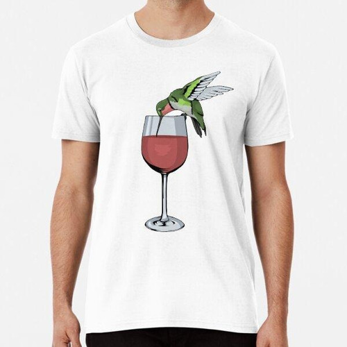 Remera Colibrí Vino Camiseta Bird Spirit Animal Vino Colibrí