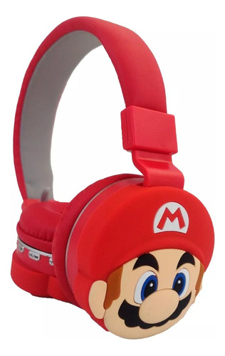 Super Mario Bros Audífonos Honguito Bluetooth 5.1 Musica Kid