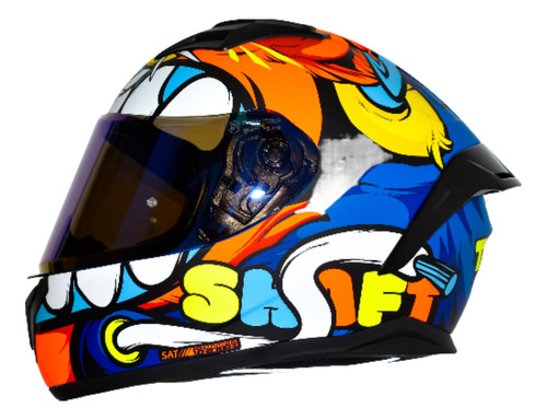 Casco Integral Shaft 582 Sp Teddy Naranja