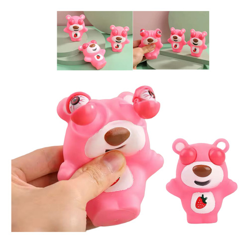 Amansaloco Oso Con Ojos Saltones Apretar Squishy X1