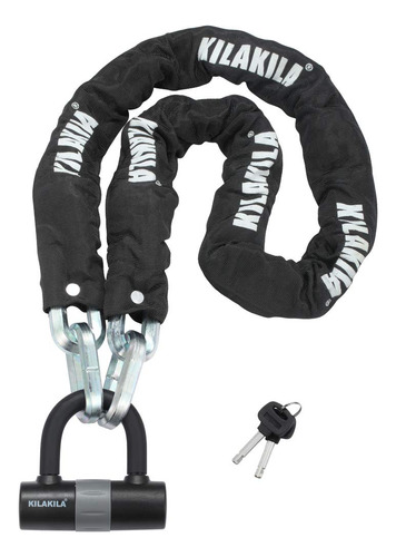 Kilakila Security Chain Lock Heavy Duty Bike Lock 12mm Bicy.