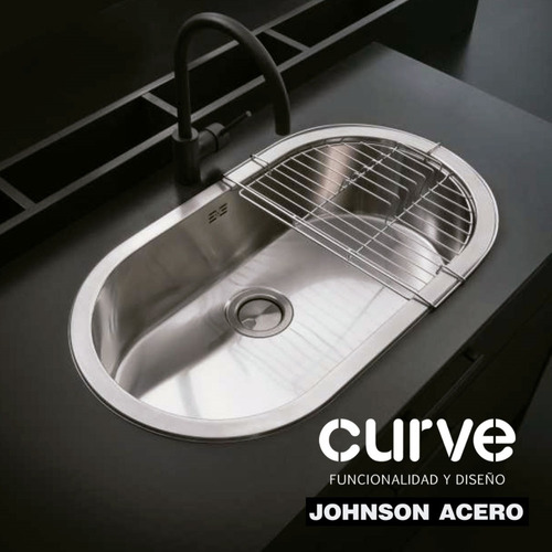 Escurreplato Accesorio Cocina Johnson Curve Cromo Acero