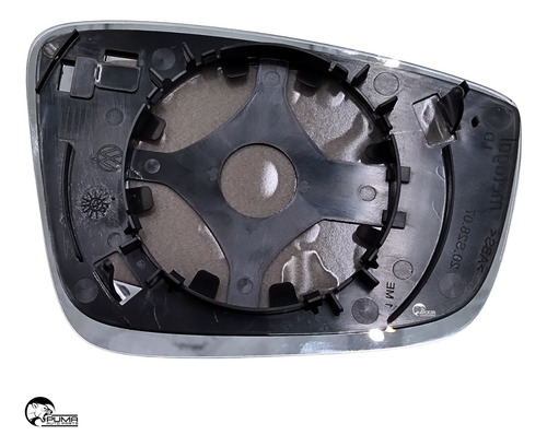 Lente Vidro Retrovisor + Base Fox 2010 2011 2012 2013 2014