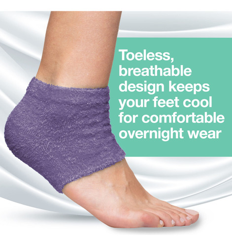 Zentoes Calcetines De Tacón Hidratantes, 2 Pares De Calcetin