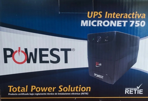 Ups Powest 750va 360w 4 Salidas Interactivo Micronet Usb