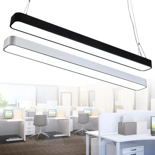 Lampara Led Colgante Moderna Deco Oficina 120cm*10cm 18w