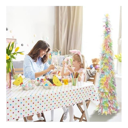 Jialeixi Easter Tinsel Tree, 5 Pies Artificial Pencil Lápiz
