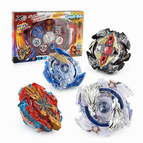 4 Piezas, Bey Blade Burst Spinning Tops Con Lanzador