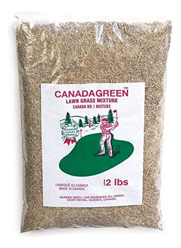 Semilla De Cesped De Hierba Verde De Canada - Bolsa De 12