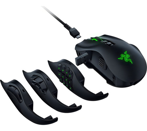 Mouse sem fio Razer Naga V2 Pro, 30.000 Dpi, cor preta