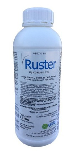 Insecticida Deltametrina Amplio Espectro - Ruster Gleba 1l 