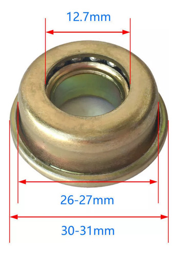 M Cojinete De Eje Delantero Para Silla De Ruedas, 8 Piezas,