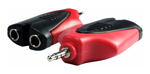 Adaptador Plug Spica 3,5 Mm Stereo A Doble Jack 1/4 Hembra