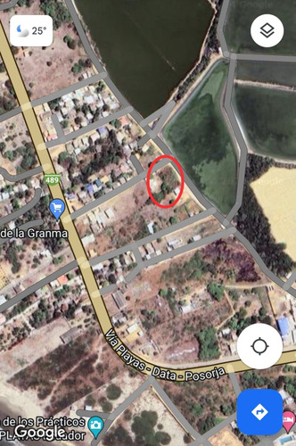 Terreno Via Data Villamil 886.93 M2 Con 2 Vías Acceso Muelle