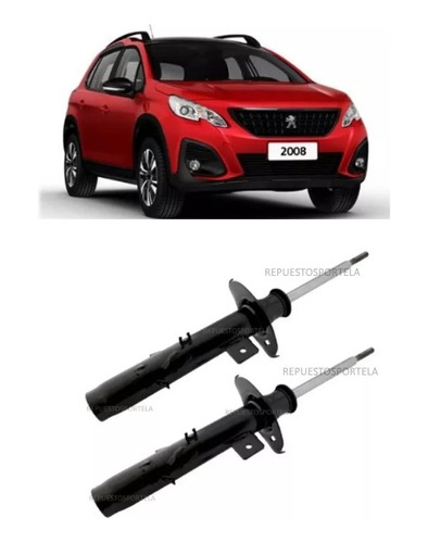 Kit X2 Amortiguador Delantero Peugeot 2008 1.6 16v Vti 47mm