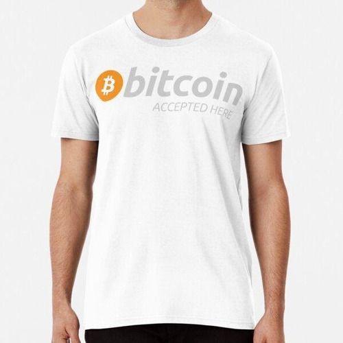 Remera Camiseta Bitcoin Bitcoin Aceptado Aquí - Btc Logo Cla