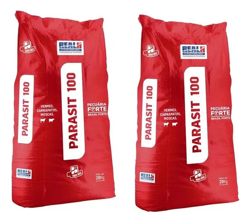 Kit 2 Parasit 100 20kg Controle De Parasitas Em Gados Real H