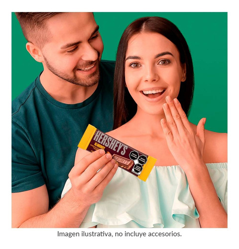 Hershey's Almonds Chocolate Leche Y Almendras Pack 6pz 27gr