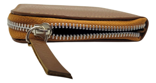 Billetera Con Cierre Pocket De Cuero Vacuno Pp27 Unisex Suela