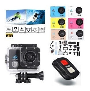 Câmera Para Carro/mergulho 4k Tft 2 Mergulho 30m 16mp Wi-fi