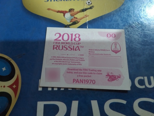 Imagen 3 de 4 de Figurita 00 Del Mundial Rusia 2018