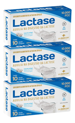 Kit C3 Lactase Para Uma Digestão Saudável - La San Day