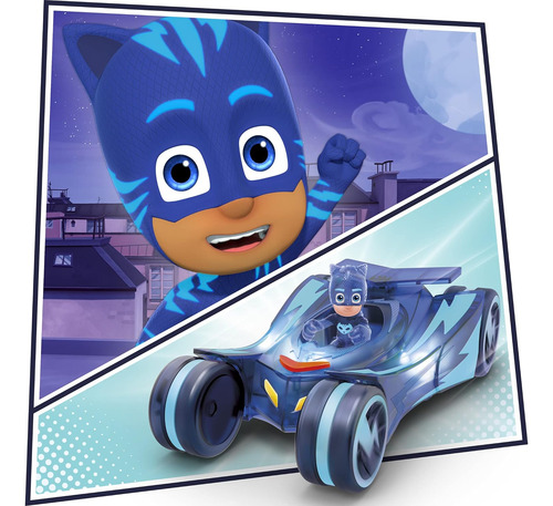 Pj Masks Glow Go Cat Car Preschool Toy Vehicle, Catboy Car L