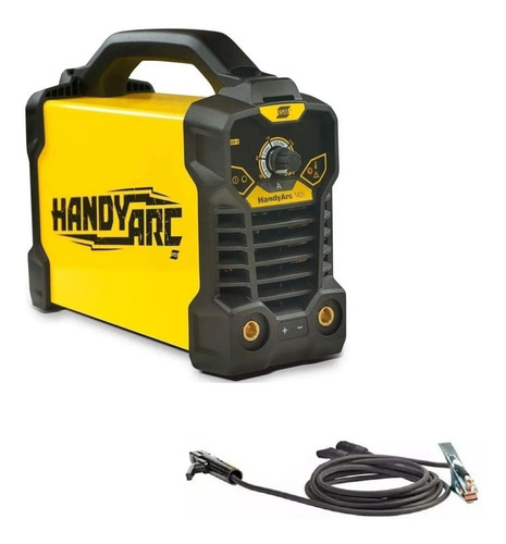 Soldadora inverter ESAB HandyArc 142I amarilla y negra 50Hz/60Hz 220V