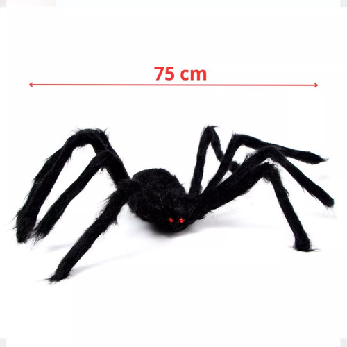 Juego De 4 Accesorios De Terror Con Forma De Araña Peluda Gi