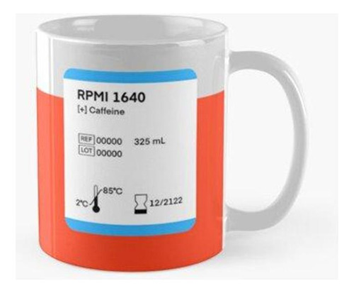 Taza Rpmi 1640 Media [+] Cafeína Novedad Ciencia Taza Calida