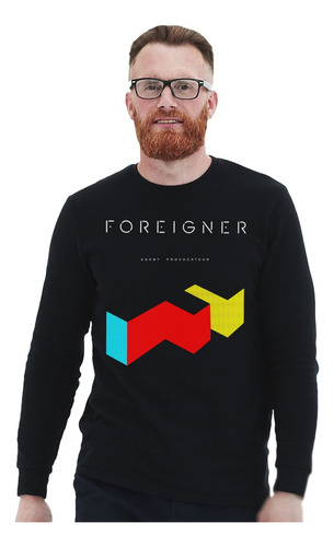 Polera Ml Foreigner Agent Provocateur Rock Impresión Directa