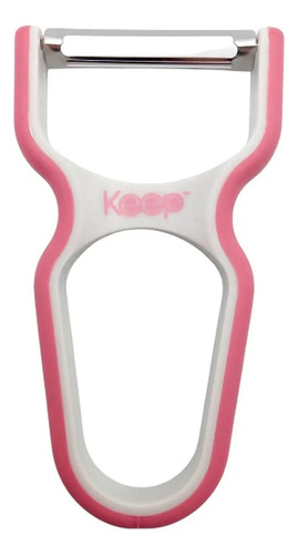 Pelador Manual Acero Inoxidable Rosado - Keep Color Rosa