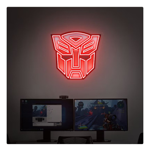 Letrero Led Neon Transformer Logo Alto 50cm Luminoso