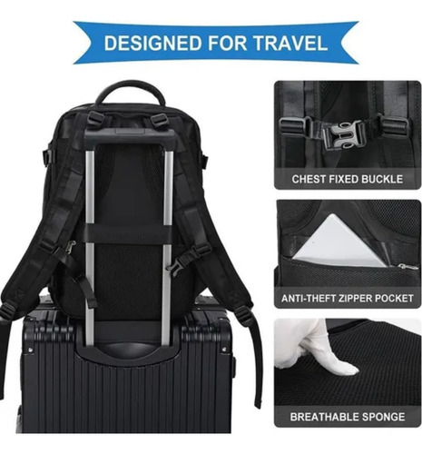 Mochila Multifuncional Antirrobo Mochila De Viaje Grande