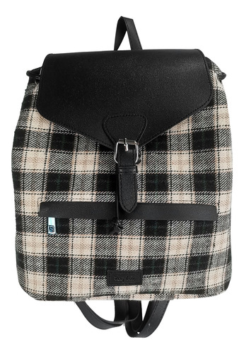 Mochila Mujer Tartán Escocés Kilt Importada Premium 