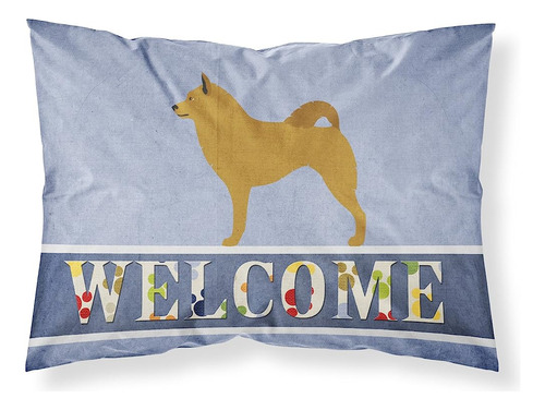 Caroline's Treasures Bb8343pillowcase Finnish Spitz Welcome 