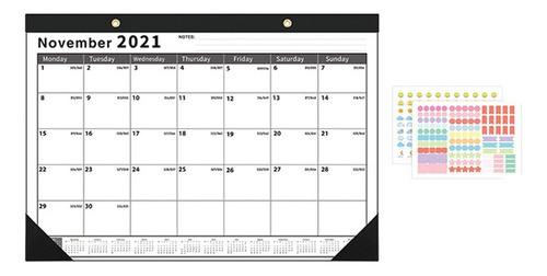 Calendario De Escritorio Organizador Mensual De La Agenda