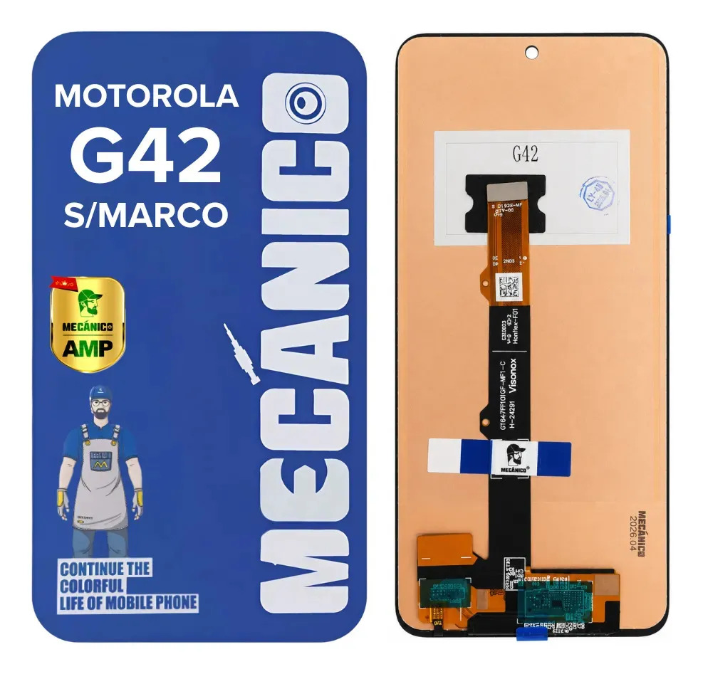 Modulo Compatible Motorola Moto G42 Sin Marco Incell Mecanico Pantalla Display Tactil Repuesto Reparacion Celular Recambio Reemplazo Servicio Tecnico Instalacion Cambio Calidad Hd Definicion Superior