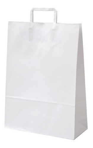 Bolsas De Papel Blancas 30x12x41 Pack X100 Unidades