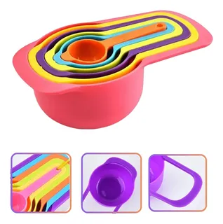 Set De 6 Cucharas Tazas Medidoras Para Cocina