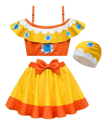 Trajes De Baño Super Mario Bros Para Niñas