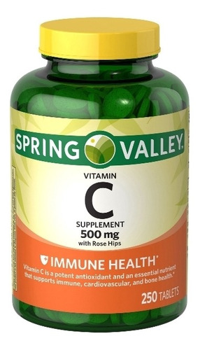 Vitamina C 500mg Spring Valley 25 - Unidad a $85000