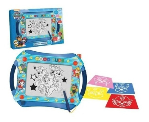 Imagen 3 de 5 de Pizarra Magica Paw Patrol Con Stencils Patrulla Canina Edu