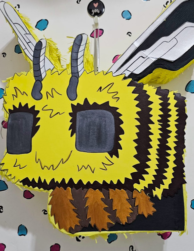 Piñata Minecraft Abeja Amarillo Abeja Minecraft Grande