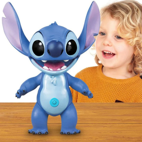Stitch Boneco Grande Com Fala Lilo Stitch Articulado Disney