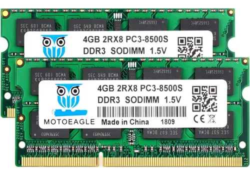 Memorias Ram Motoeagle Sodimm 2 X 4 Gb Ddr3 1066 Mhz 204 Pin