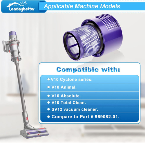 Repuestos De Filtro De Vacio Leadaybetter Para Dyson V10 ...