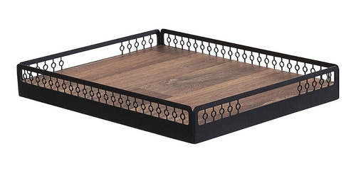 Mesa De Canto Para Sala Dobrável Com Bandeja Preto Fosco